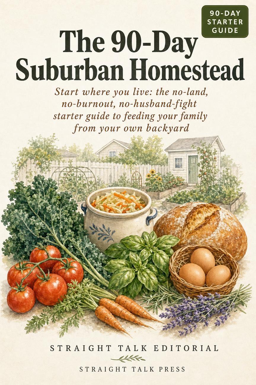 The 90-Day Suburban Homestead — cover art